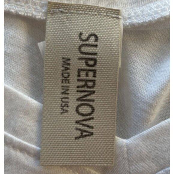 Supernova Graphic Tee Tshirt Womens XXL White Here For Touchdowns and Beer - Picture 6 of 7